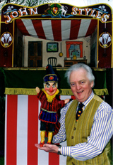 Photo of John with Mr Punch